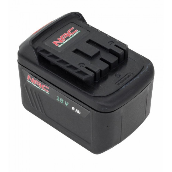 NAC Battery 18V B18-60-S 6.0 Ah 6000mAh