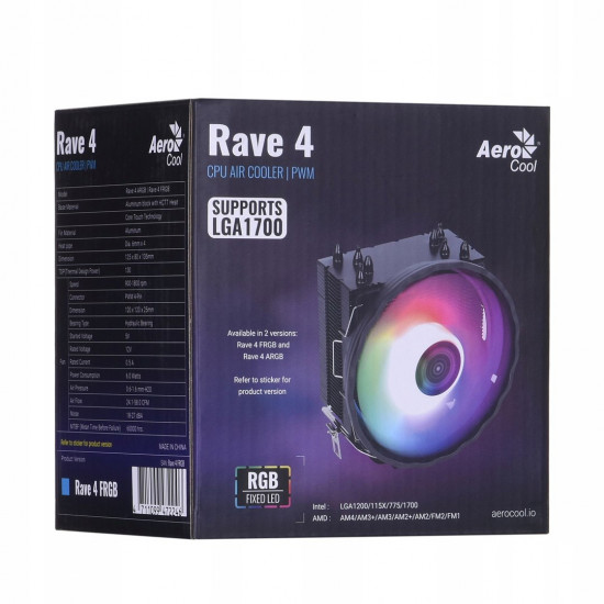 Aerocool PGS Rave 4 FRGB PWM 4P