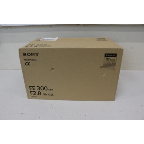 SALE OUT. Sony SEL300F28GM FE 300MM F2.8 GM OSS | Sony | SEL300F28GM FE 300MM F2.8 GM OSS | DAMAGED PACKAGING