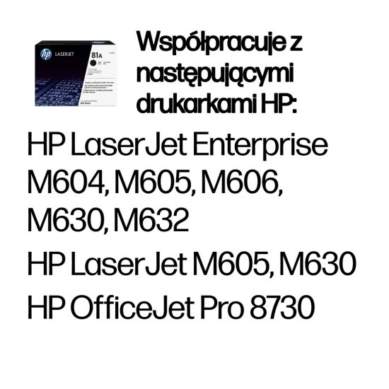 HP 81A Black Original LaserJet Toner Cartridge