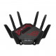 ASUS ROG Rapture GT-BE19000 wireless router Multi-Gigabit Ethernet Tri-band (2.4 GHz / 5 GHz / 6 GHz) Black, Red