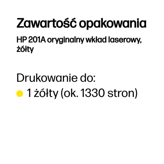 HP 201A Yellow Original LaserJet Toner Cartridge