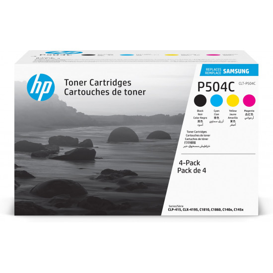 Samsung CLT-P504C 4-pack Cyan/Magenta/Yellow/Black Original Toner Cartridge