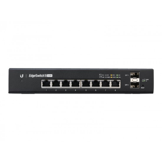 UBIQUITI ES-8-150W Ubiquiti ES-8-150W 8-port + 2xSFP Gigabit PoE switch 24V/48V 802.3af/802.3at