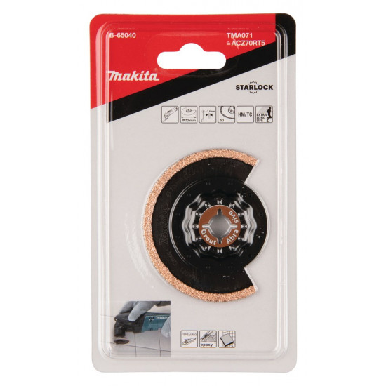 Makita B-65040 jigsaw/scroll saw/reciprocating saw blade Tungsten Carbide (TC) 1 pc(s)