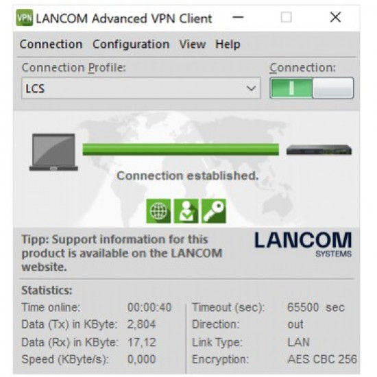 LANCOM Upgrade Advanced VPN Client (Windows, 10 Benutzer)