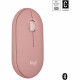 Logitech Pebble Mouse 2 M350s Mouse optical 3 buttons wireless Bluetooth 5.2 LE tonal rose