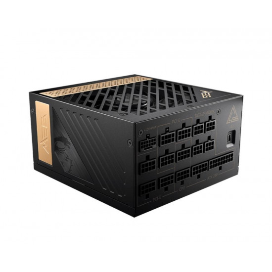 MSI MEG AI1300P PCIE5 power supply unit 1300 W 24-pin ATX ATX Black