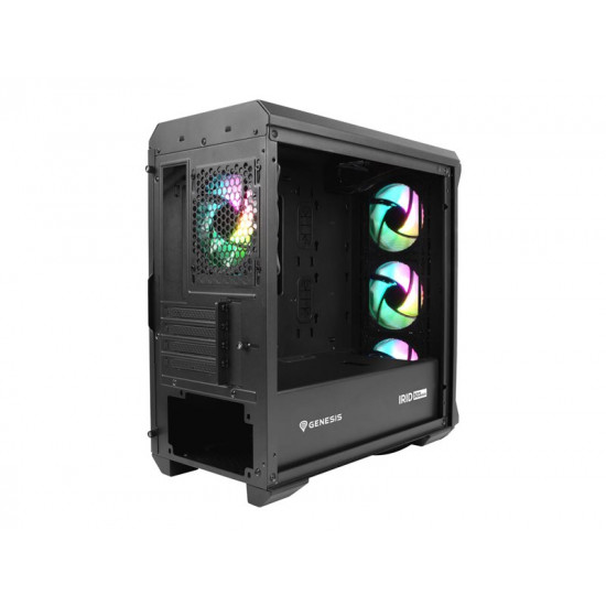 NATEC Genesis PC case Irid 503 aRGB micro