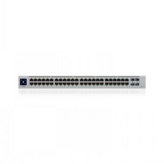 UBIQUITI 48-PORT, LAYER 2 POE SWITCH WITH A SILENT, FANLESS COOLING SYSTEM