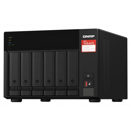 QNAP TVS-675 NAS Tower Ethernet LAN Black KX-U6580