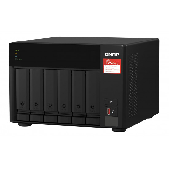 QNAP TVS-675 NAS Tower Ethernet LAN Black KX-U6580