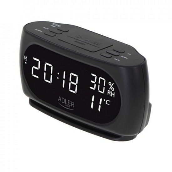 Adler AD 1186 alarm clock Digital alarm clock Black