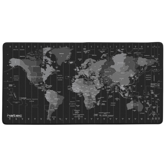 Natec mouse pad time zone maps maxi npo-1119