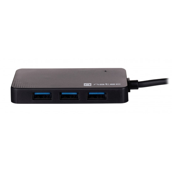 NATEC Hub USB 3.0 Moth (4 ports, black)