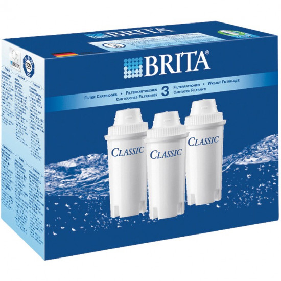 BRITA Tischwasserfilter Classic Filterkartusche 3er Pack