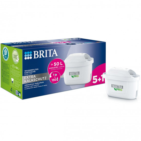 BRITA Tischwasserfilter Maxtra Pro Extra Filterkartusche 6er-Pack