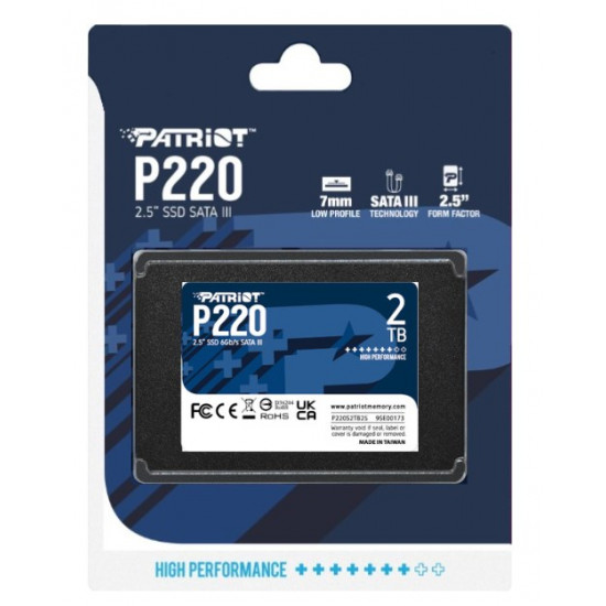 Patriot Memory P220 2TB 2.5 Serial ATA III