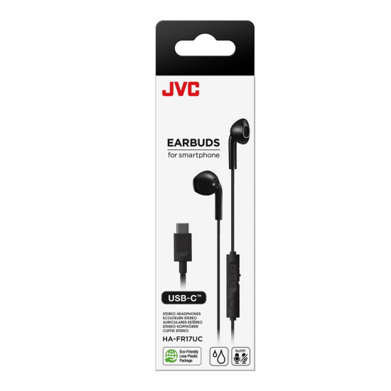 JVC HA-FR17UC In-ear wired headphones USB Type-C Black