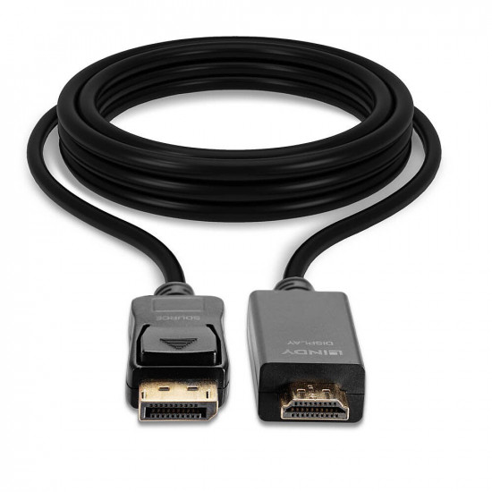 Lindy 3m DisplayPort to HDMI 10.2G Cable