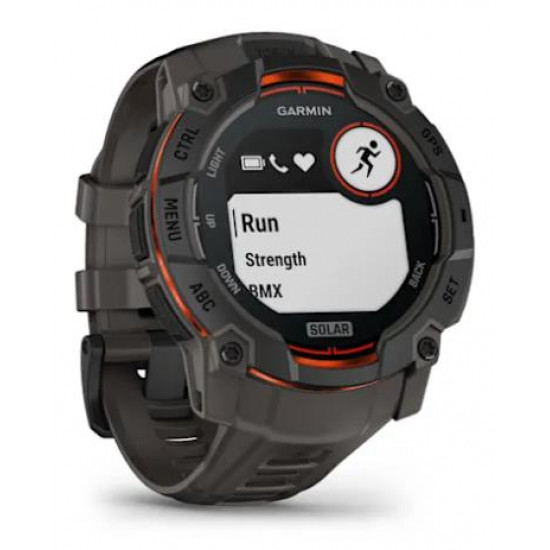 SMARTWATCH INSTINCT 3 SOLAR/BLK/CHARC 010-02935-00 GARMIN