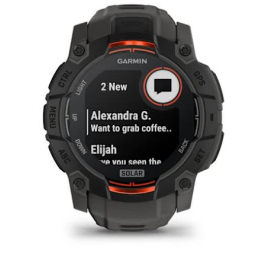 SMARTWATCH INSTINCT 3 SOLAR/BLK/CHARC 010-02935-00 GARMIN