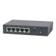 INTELLINET 5-Port PoE+ Gigabit Switch Desktop PoE Passthrough 4xPSE PoE ports 1xPD PoE port IEEE 802.3at/af Power-over-Ethernet