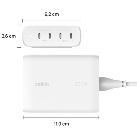 Belkin WCH010VFWH mobile device charger White Indoor