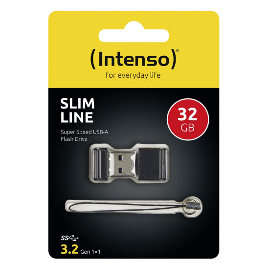 Intenso Slim Line USB flash drive 32 GB USB Type-A 3.2 Gen 1 (3.1 Gen 1) Black