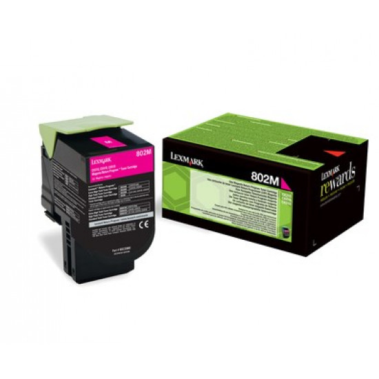 Lexmark 802M toner cartridge 1 pc(s) Original Magenta