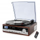 Camry Premium CR 1168 audio turntable Black, Wood