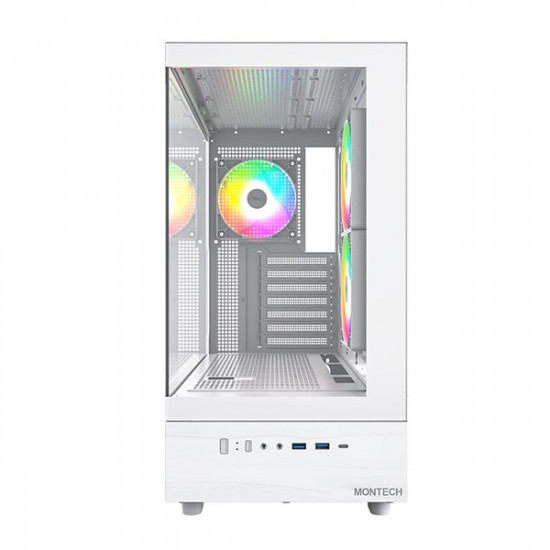 Montech XR Midi-Tower, Tempered Glass - white