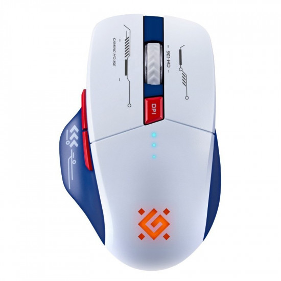 MOUSE DEFENDER GM-126 TISA RF+BT OPTIC 1600dpi 6P WHITE