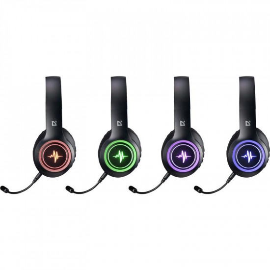 HEADPHONES DEFENDER BLUETOOTH FREEMOTION B571 BLACK LED