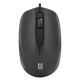 MOUSE DEFENDER ALPHA MB-507 OPTICAL 1000dpi 3P BLACK SILENT CLICK