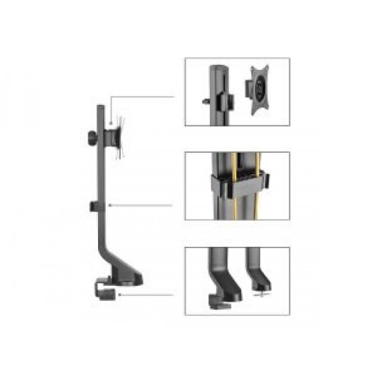 Maclean Desk Monitor Mount, Universal, 17-32, 8kg, MC-853