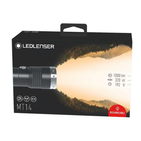 Ledlenser MT14 Black, Silver Hand flashlight LED