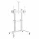 Techly ICA-TR49W multimedia cart/stand White Flat panel