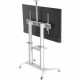 Techly ICA-TR49W multimedia cart/stand White Flat panel