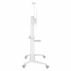 Techly ICA-TR49W multimedia cart/stand White Flat panel