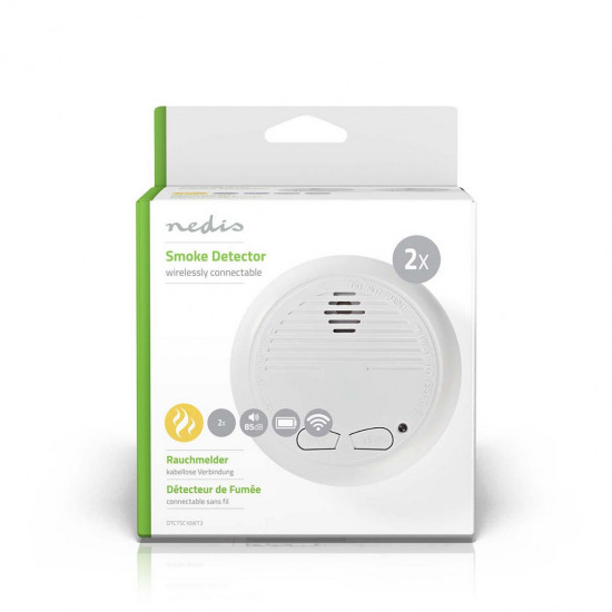 Nedis DTCTSC10WT2 smoke detector Air-sampling detector Wired & Wireless