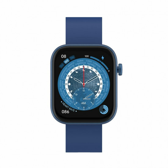 Denver SWC-185BU smartwatch / sport watch 4.7 cm (1.85) AMOLED Digital 390 x 450 pixels Touchscreen Blue