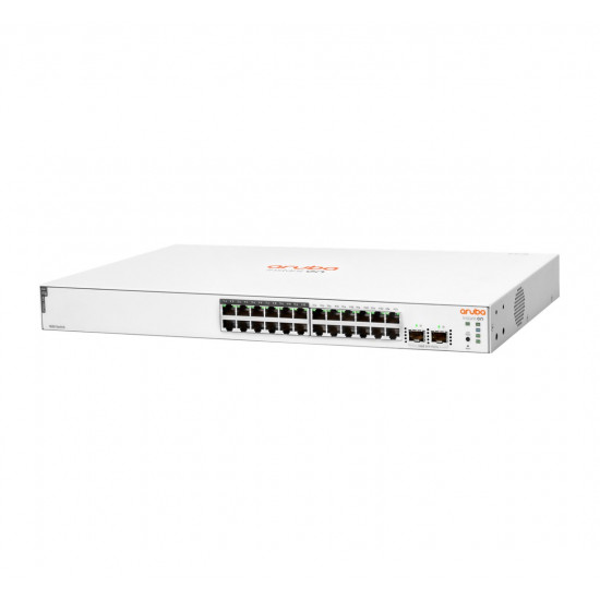 HPE Aruba Networking Aruba Instant On 1830 24G 12p Class4 PoE 2SFP 195W Managed L2 Gigabit Ethernet (10/100/1000) Power over Ethernet (PoE) 1U