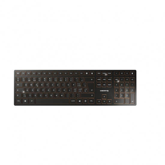 CHERRY DW 9100 SLIM keyboard Mouse included Universal RF Wireless + Bluetooth QWERTZ Swiss Black