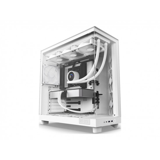 NZXT PC case H6 Flow midi tower white