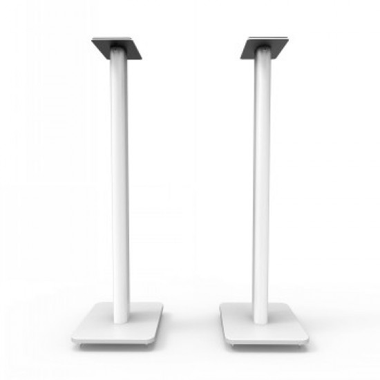 KANTO AUDIO PAIR - 26 UNIVERSAL BOOKSHELF SPEAKER STANDS - WHITE (PAIR)