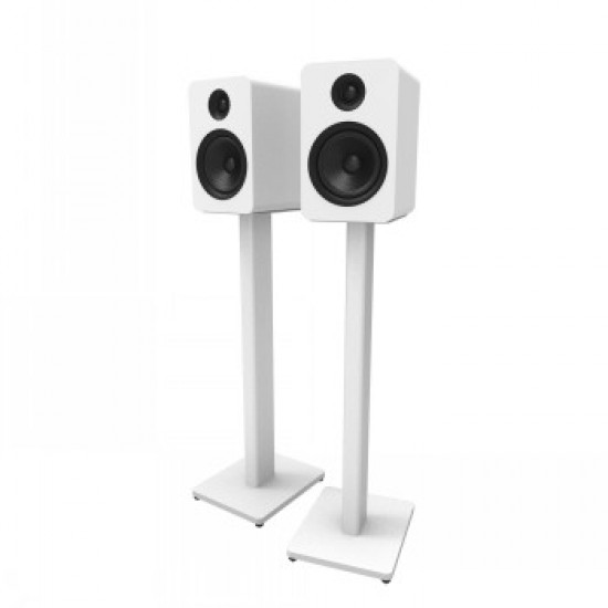 KANTO AUDIO 34 UNIVERSAL BOOKSHELF SPEAKER FLOOR STAND - WHITE (PAIR)