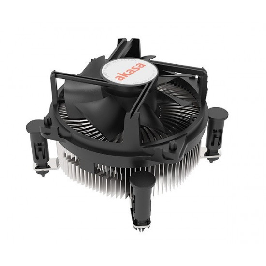 Akasa AK-CC6606BP01 computer cooling system Processor Heatsink/Radiatior 9 cm Aluminium, Black 1 pc(s)