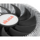 Akasa AK-CC6601EP01 computer cooling system Processor Heatsink/Radiatior 7.5 cm Aluminium, Black 1 pc(s)