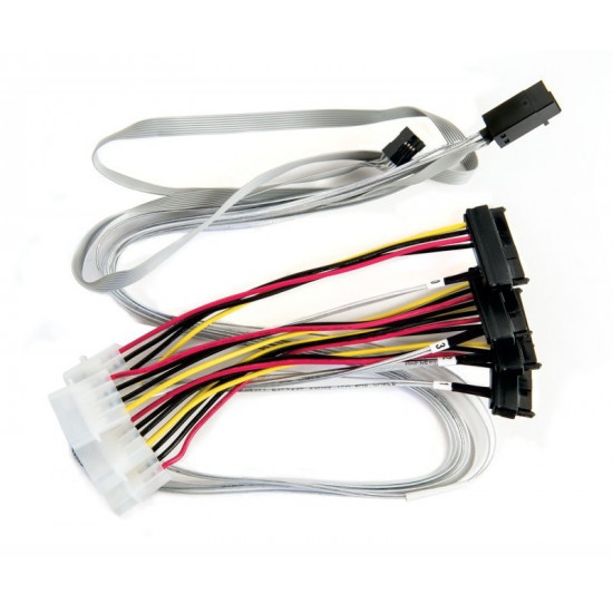 Microchip Technology 2280100-R Serial Attached SCSI (SAS) cable 0.8 m 6 Gbit/s Multicolour, White